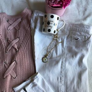 Holister White Jeans Size 7